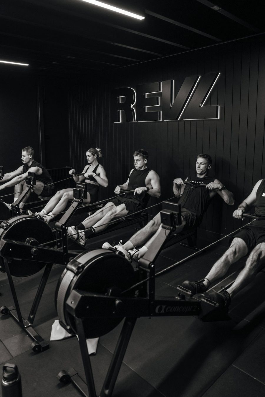 Group rowing session