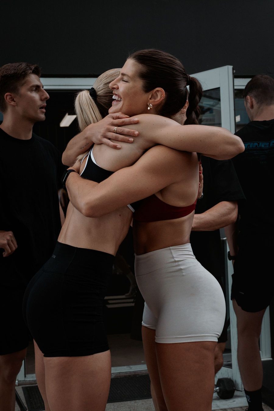 Members celebrating after a session